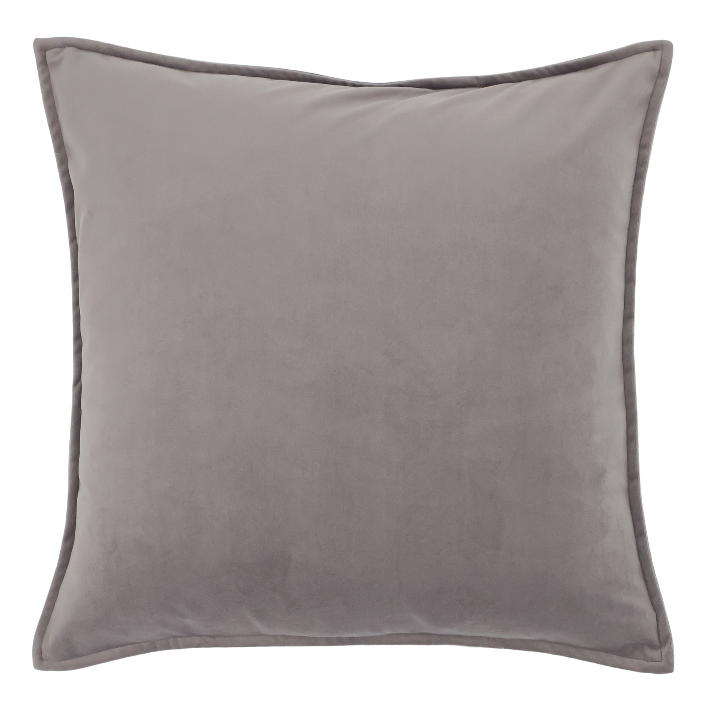 Sammetskuddfodral Grå, 2-pack