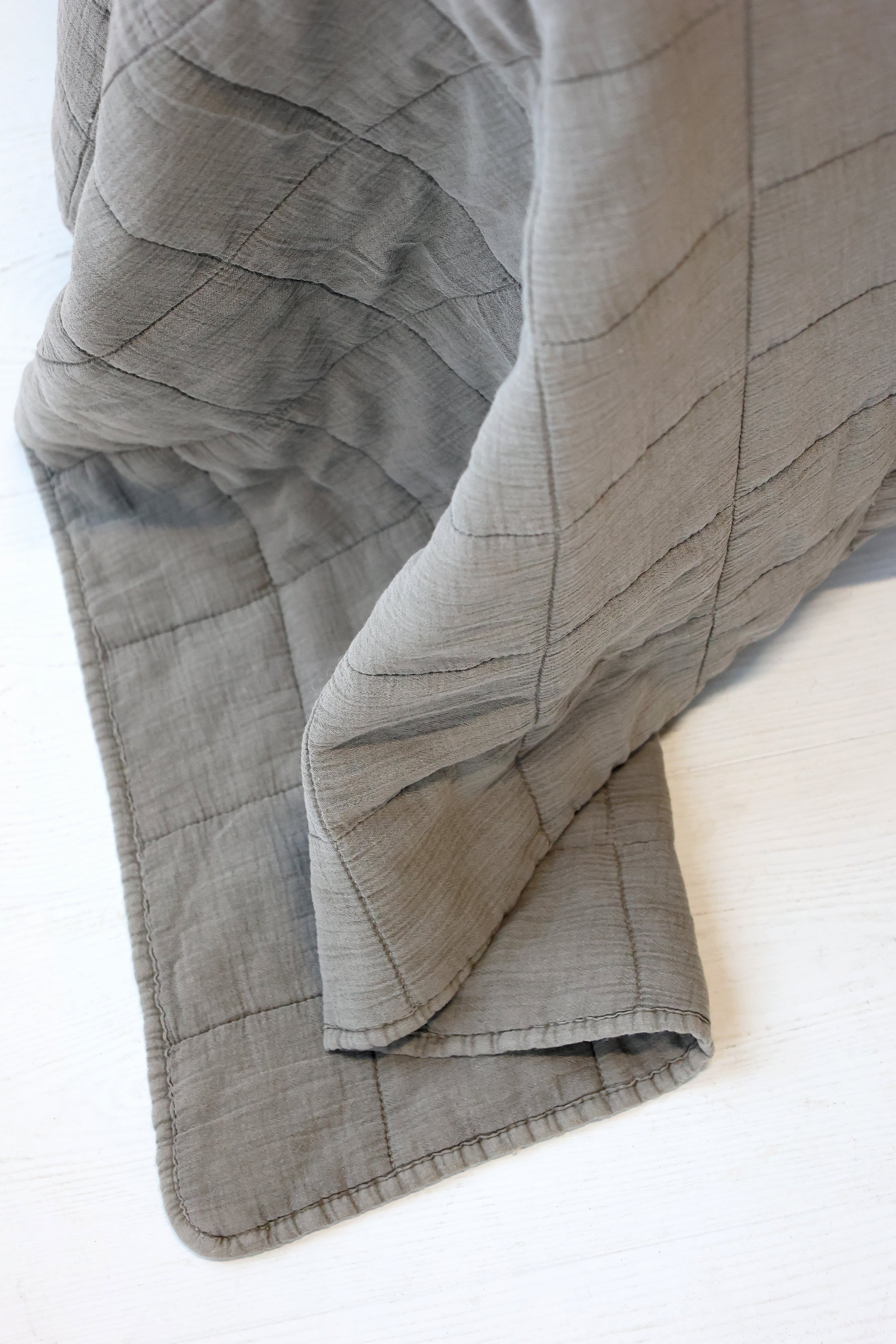 Överkast Grå, 240 × 240 cm