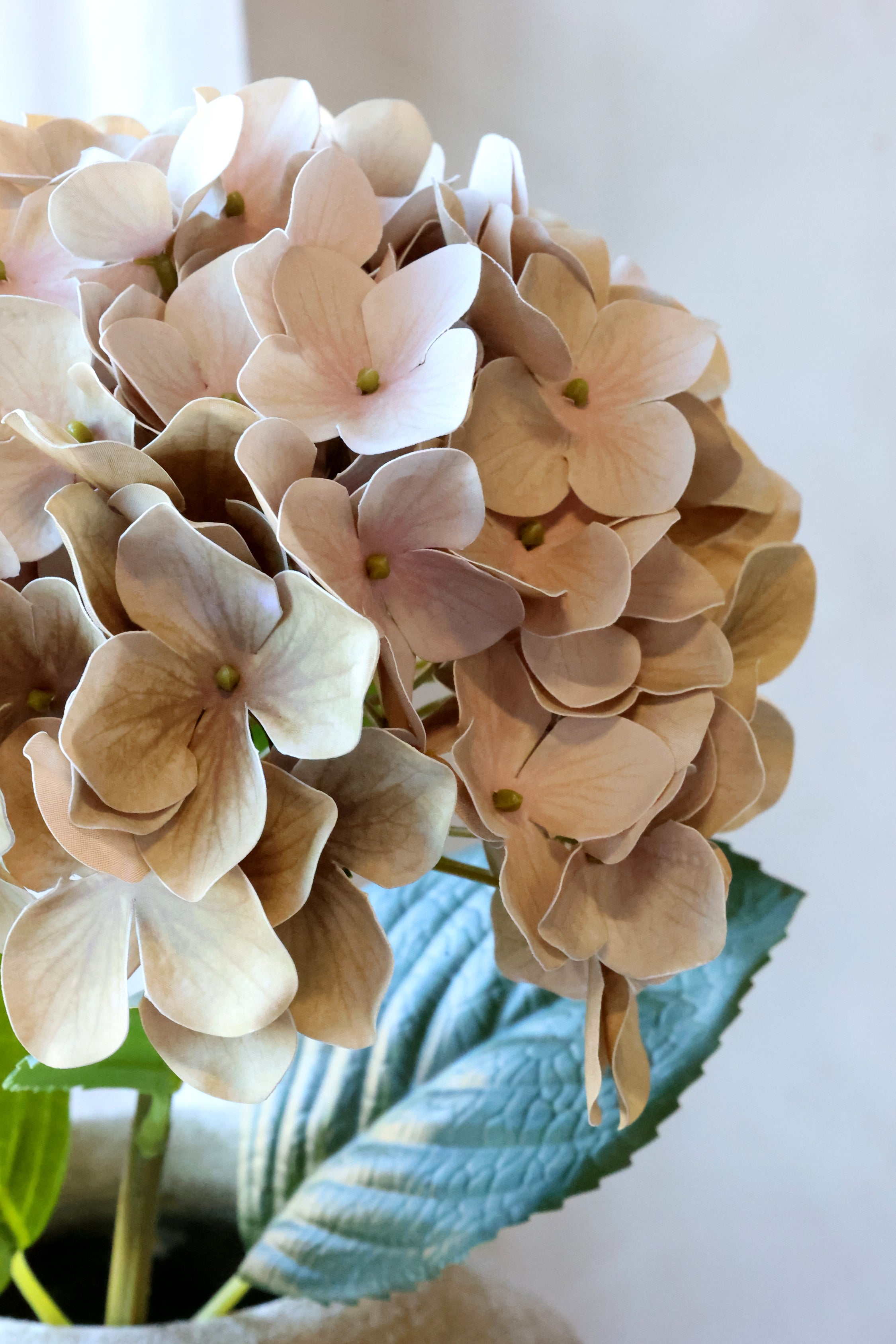 Konstgjord Hortensia, Gammalrosa 65 cm (4-pack)