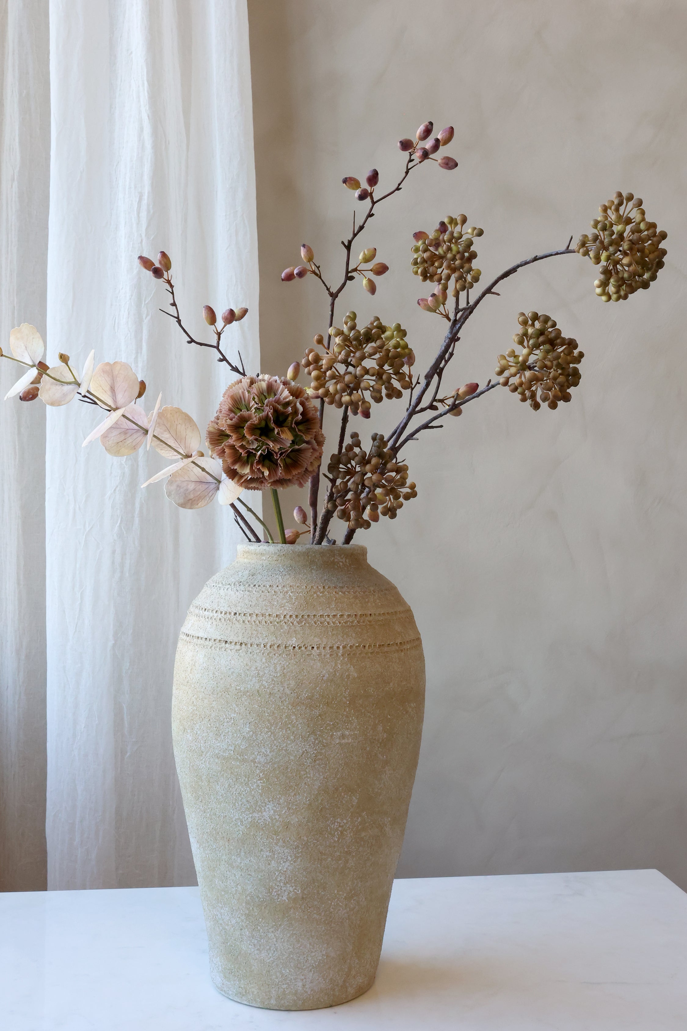 Eukalyptus Silk Touch, Gammelrosa, 77 cm (4-pack)