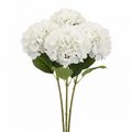 Konstgjorda vita hortensior, 65 cm (4-pack)