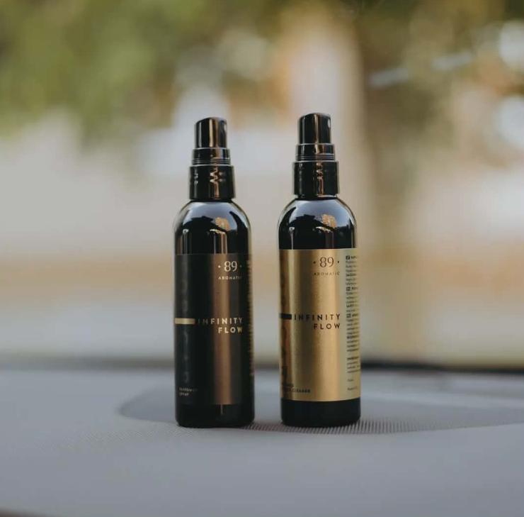 Perfymerad instrumentbrädrengöringsspray